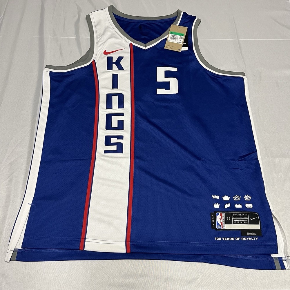 De'Aaron Fox Sacramento Kings Nike City Edition Swingman Jersey Size 52 NWT